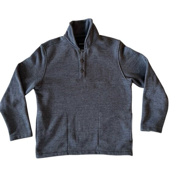 PrAna Sweatshirt Men's Fleece Thermal Henley Knit Pullover Polartec Sweater- XL - Picture 1 of 5